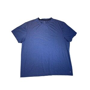 Zelos Mens Performance T-Shirt XL Heather Blue Short Sleeve Reflective Active